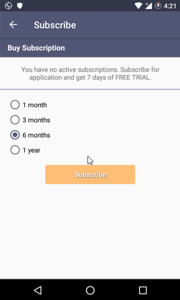 Subscription-based billing