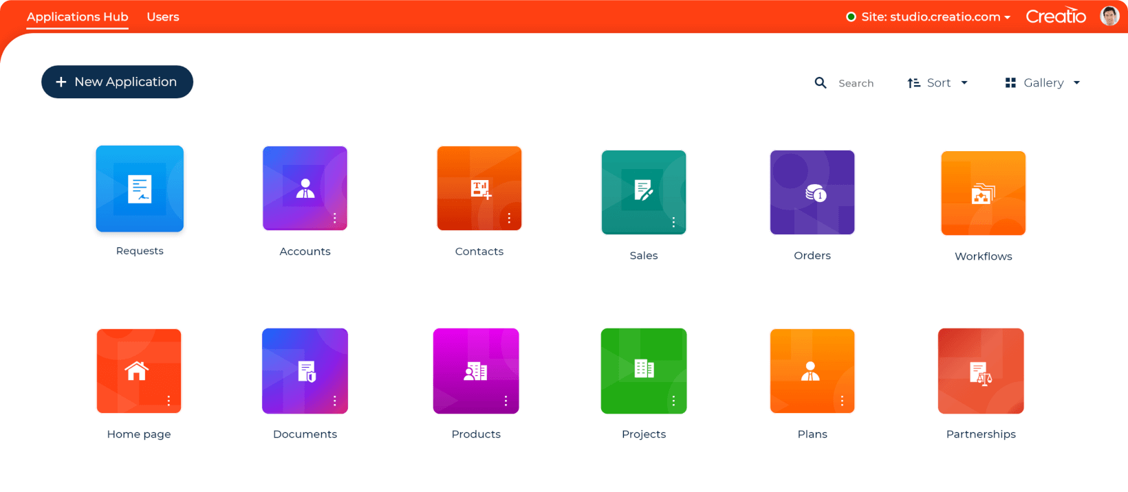 Creatio Low-Code Application Hub