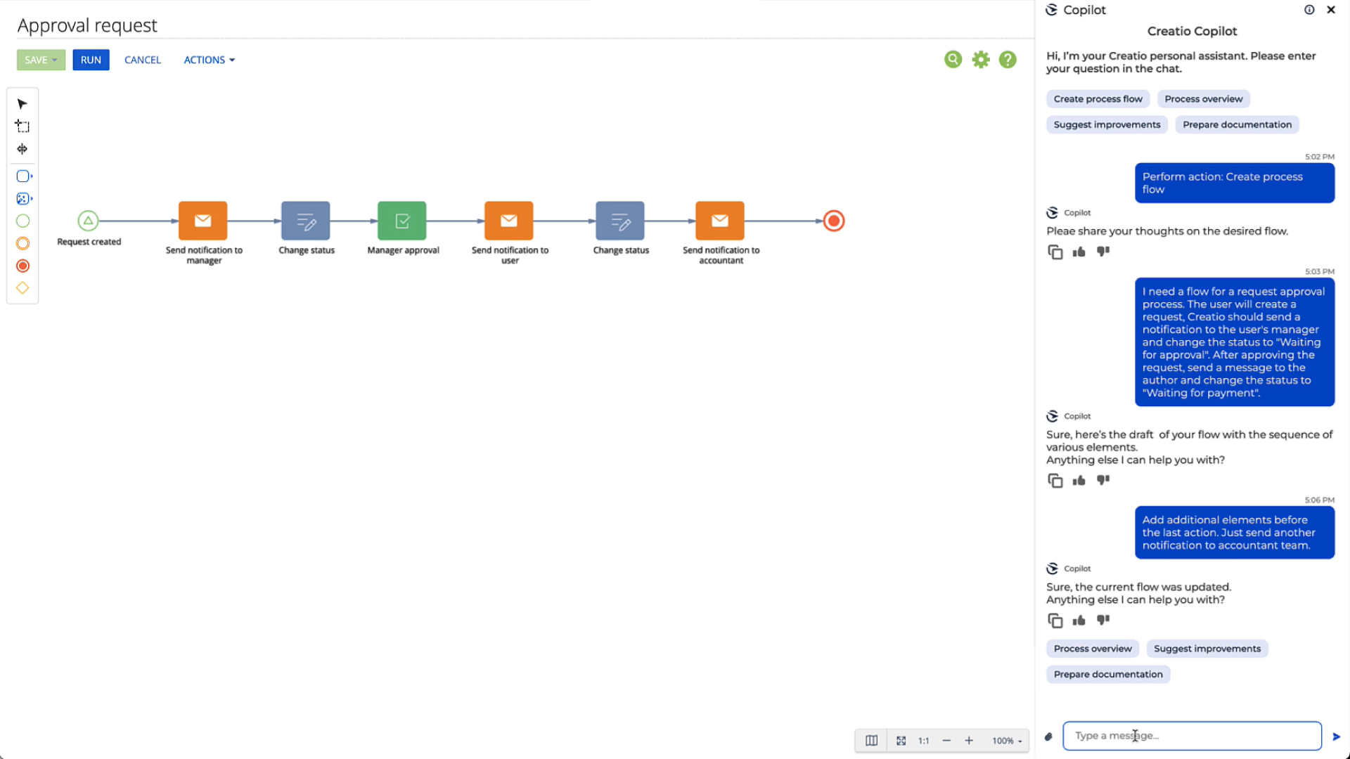 Creatio Low-Code AI Automation