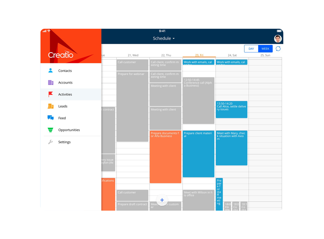 Mobile Cloud CRM Application