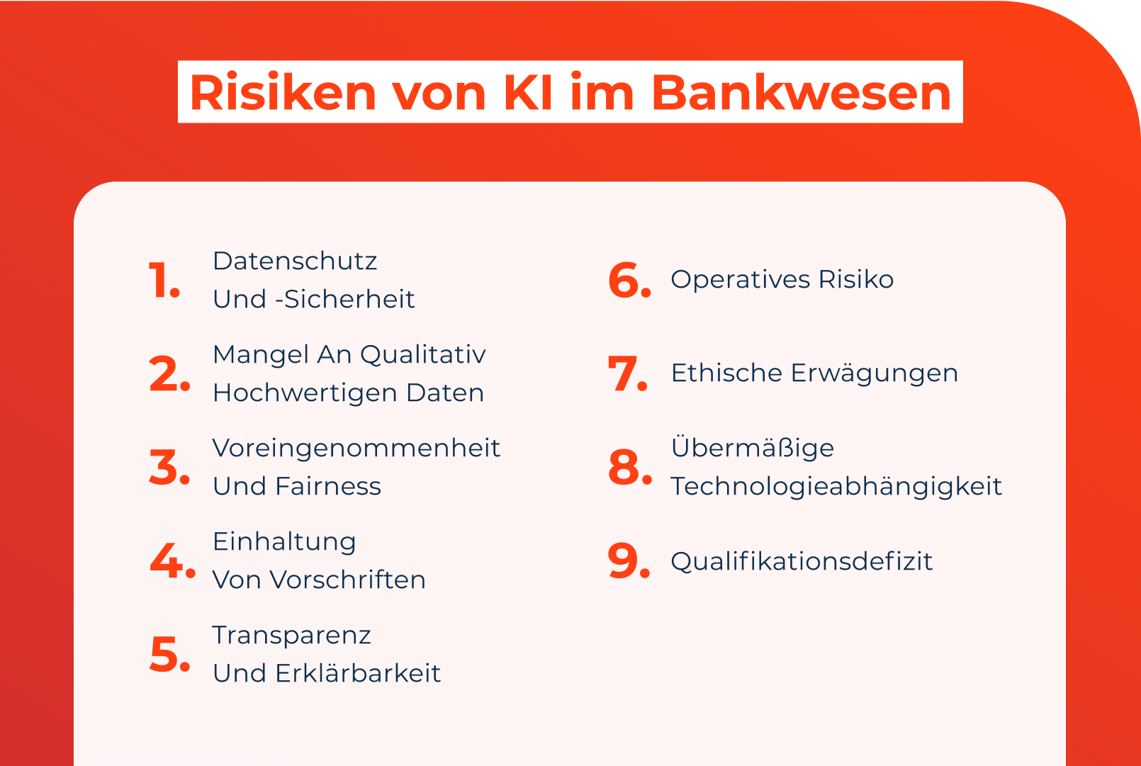 Risiken von KI im Bankwesen