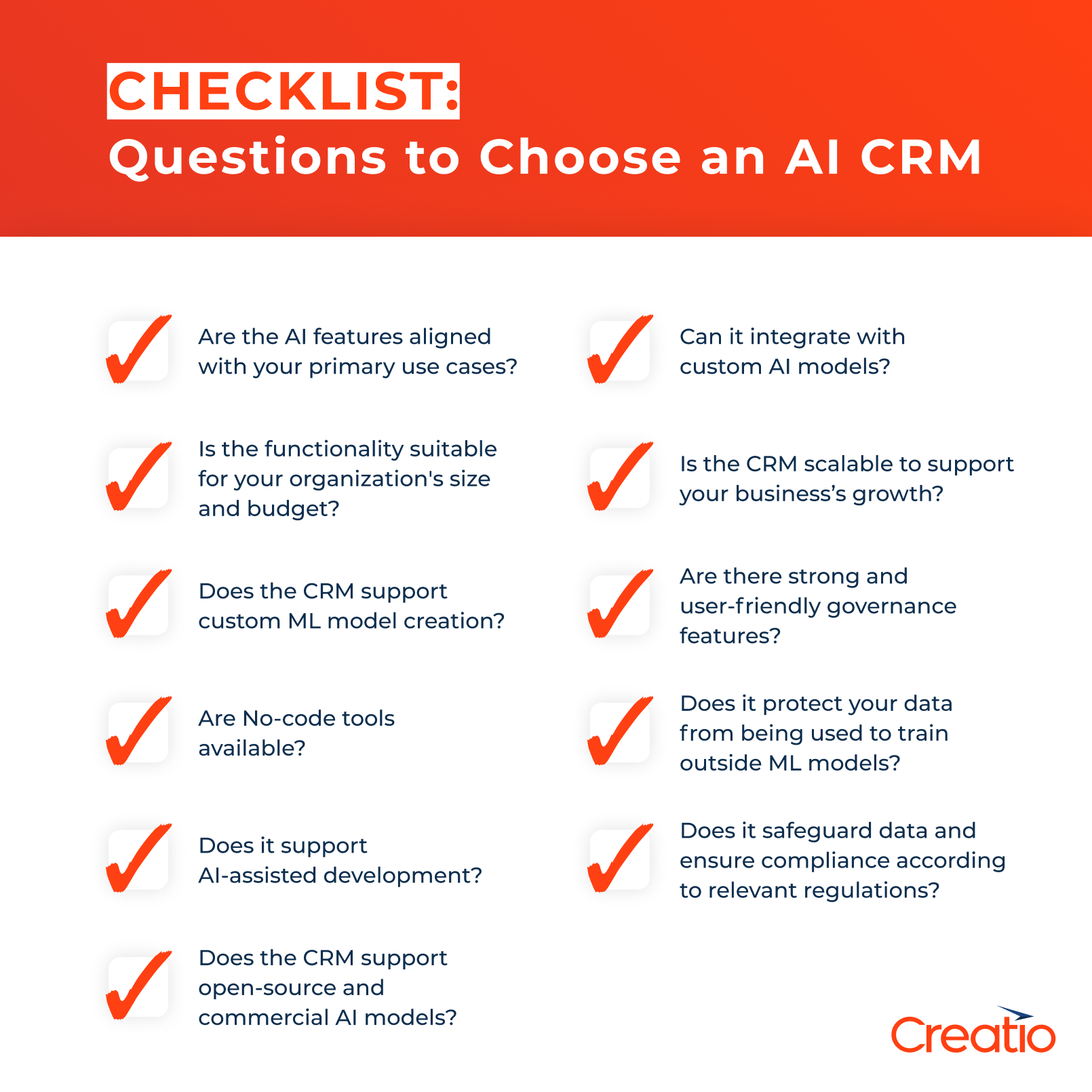 Checklist: Choose AI CRM