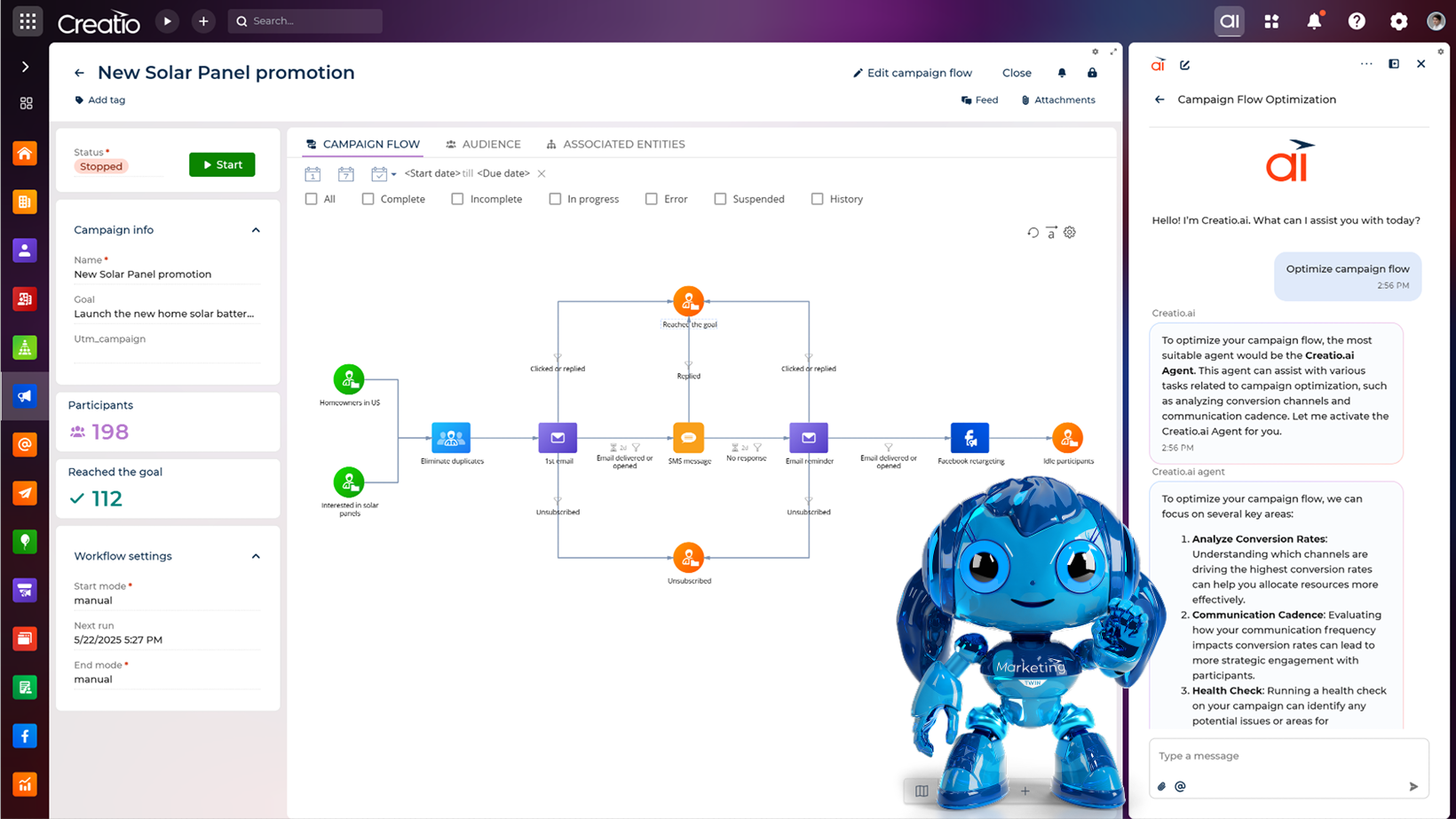 Creatio’s Marketing AI Agent