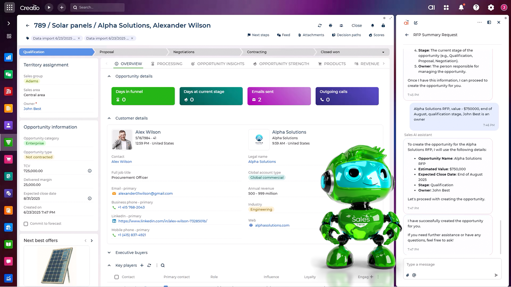 Creatio Sales AI Agents