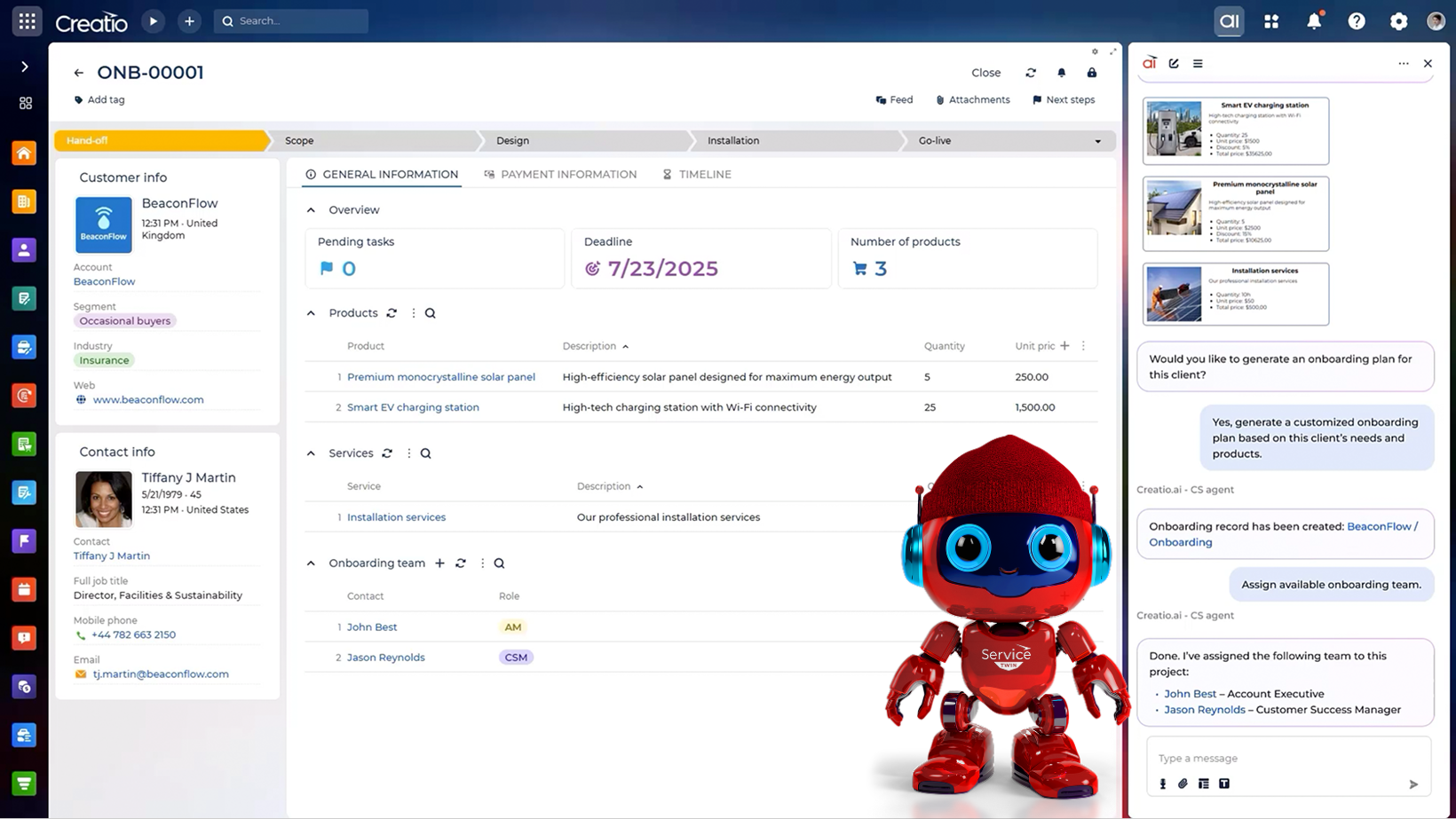 Creatio Service AI Agents