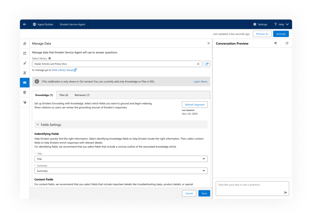 Salesforce AI Agent Builder