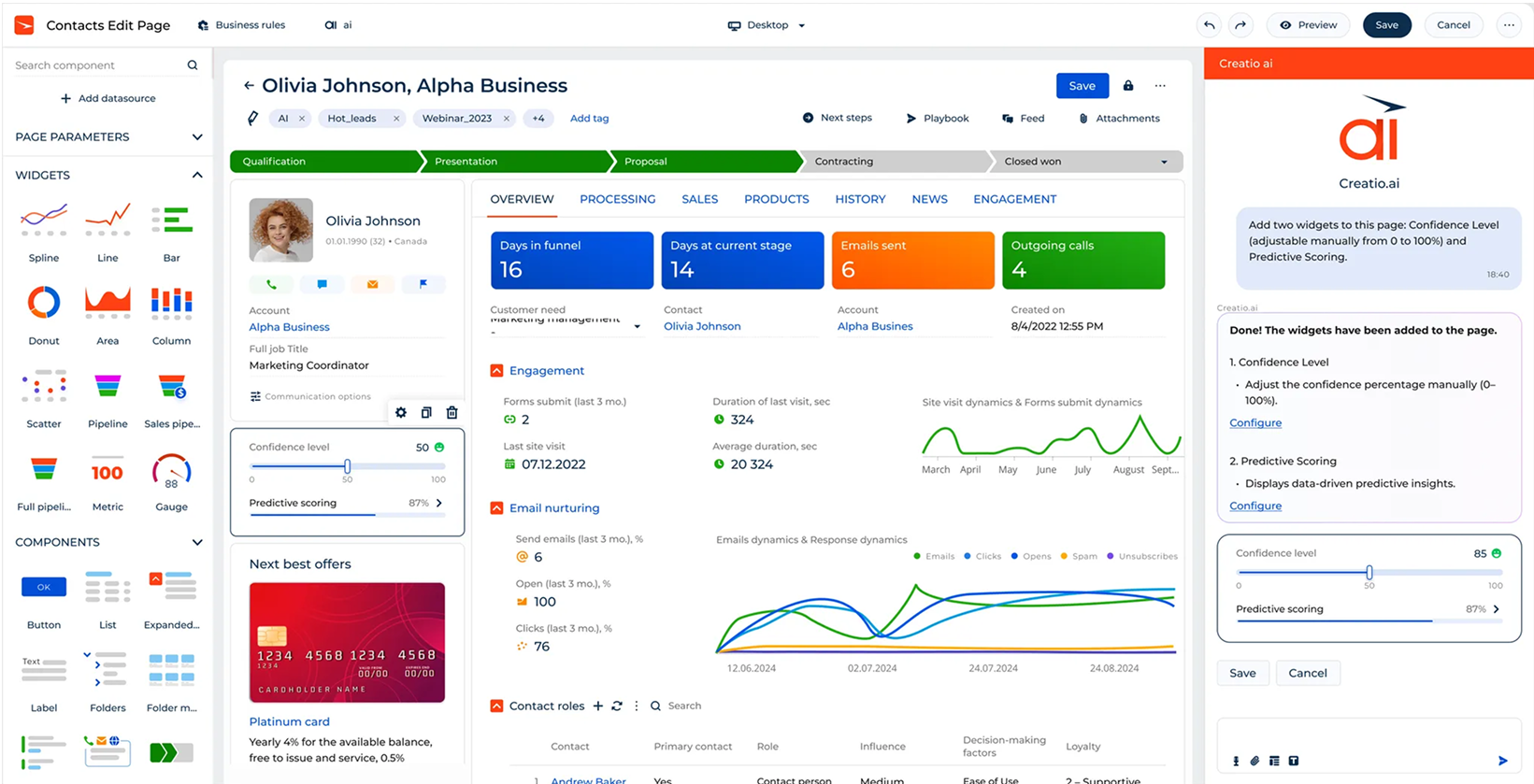 Creatio is the best Salesforce Alternative