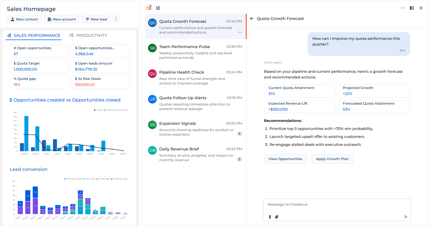 Creatio Sales AI