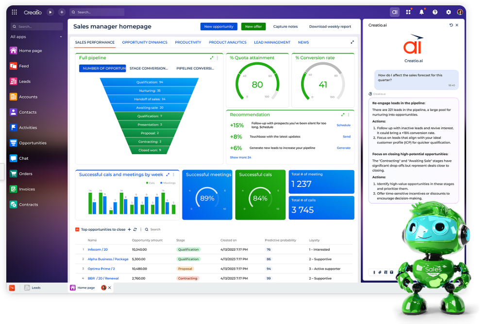 Creatio CRM: Creatio Sales