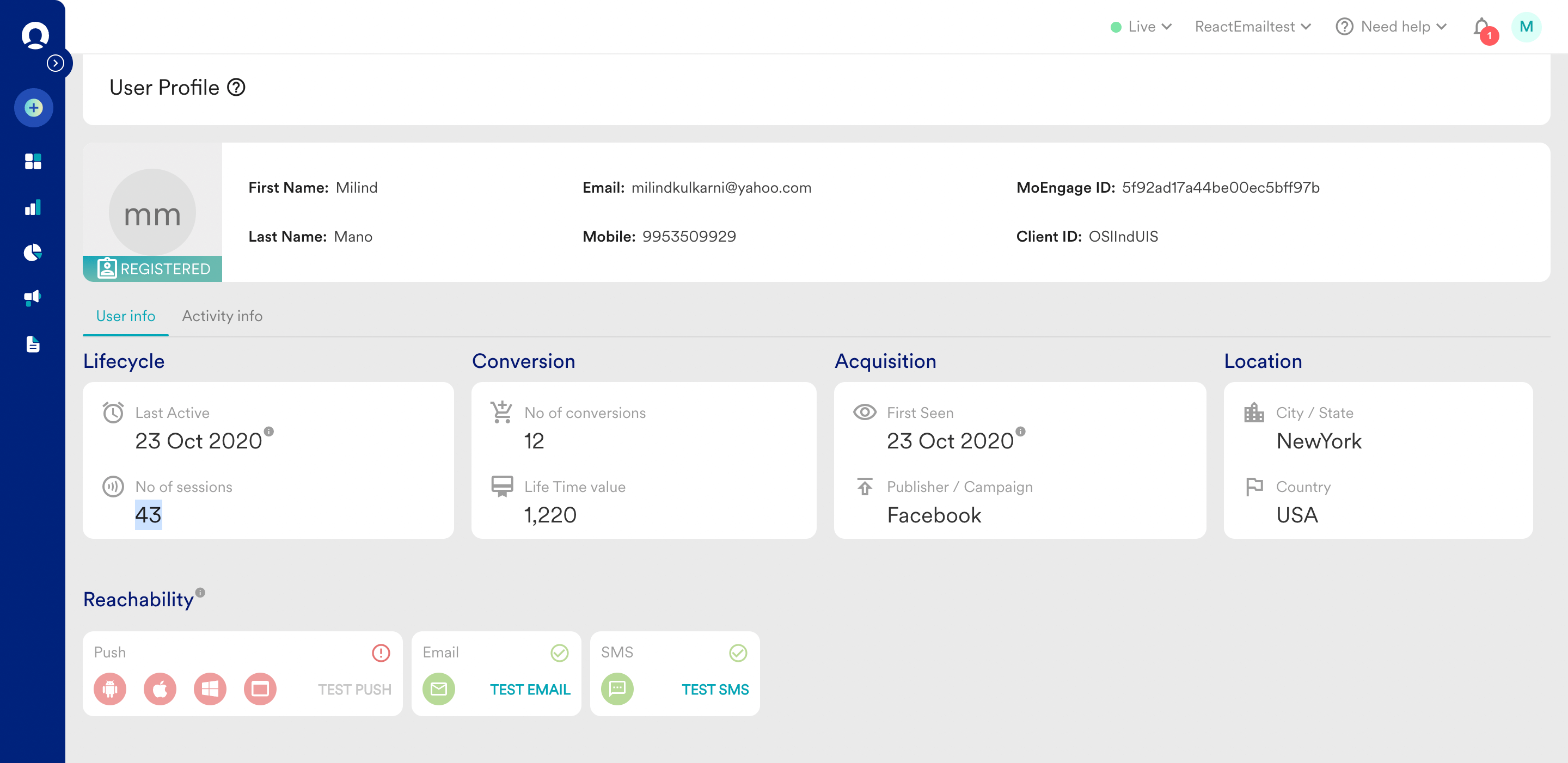 MoEngage plateforme d'engagement client