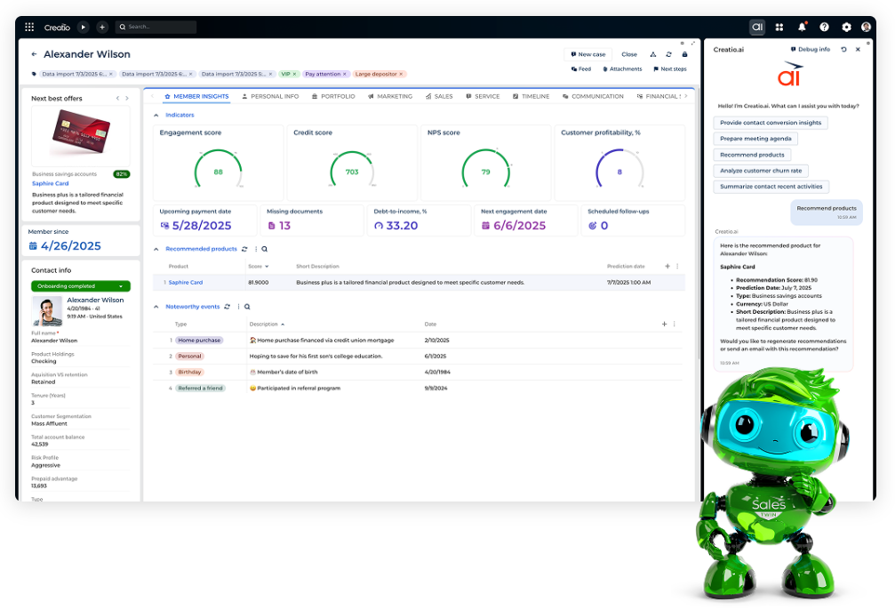 Sales and Revenue Growth – Creatio for Banking Automation