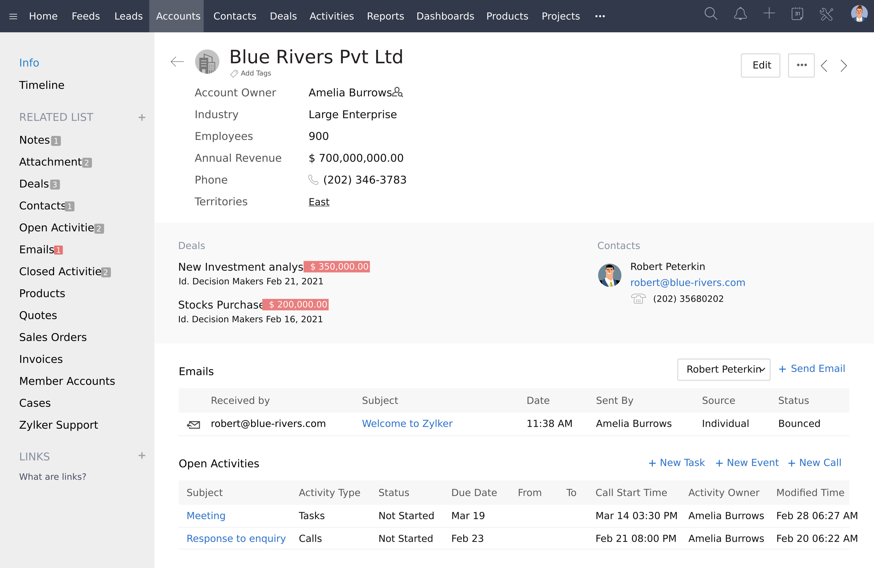 Zoho CRM for Financial advisors