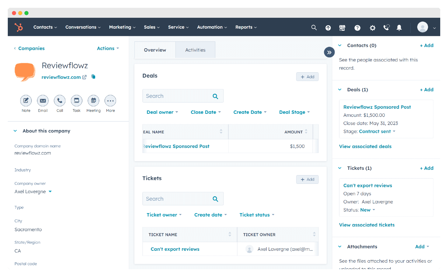 Hubspot CRM Software