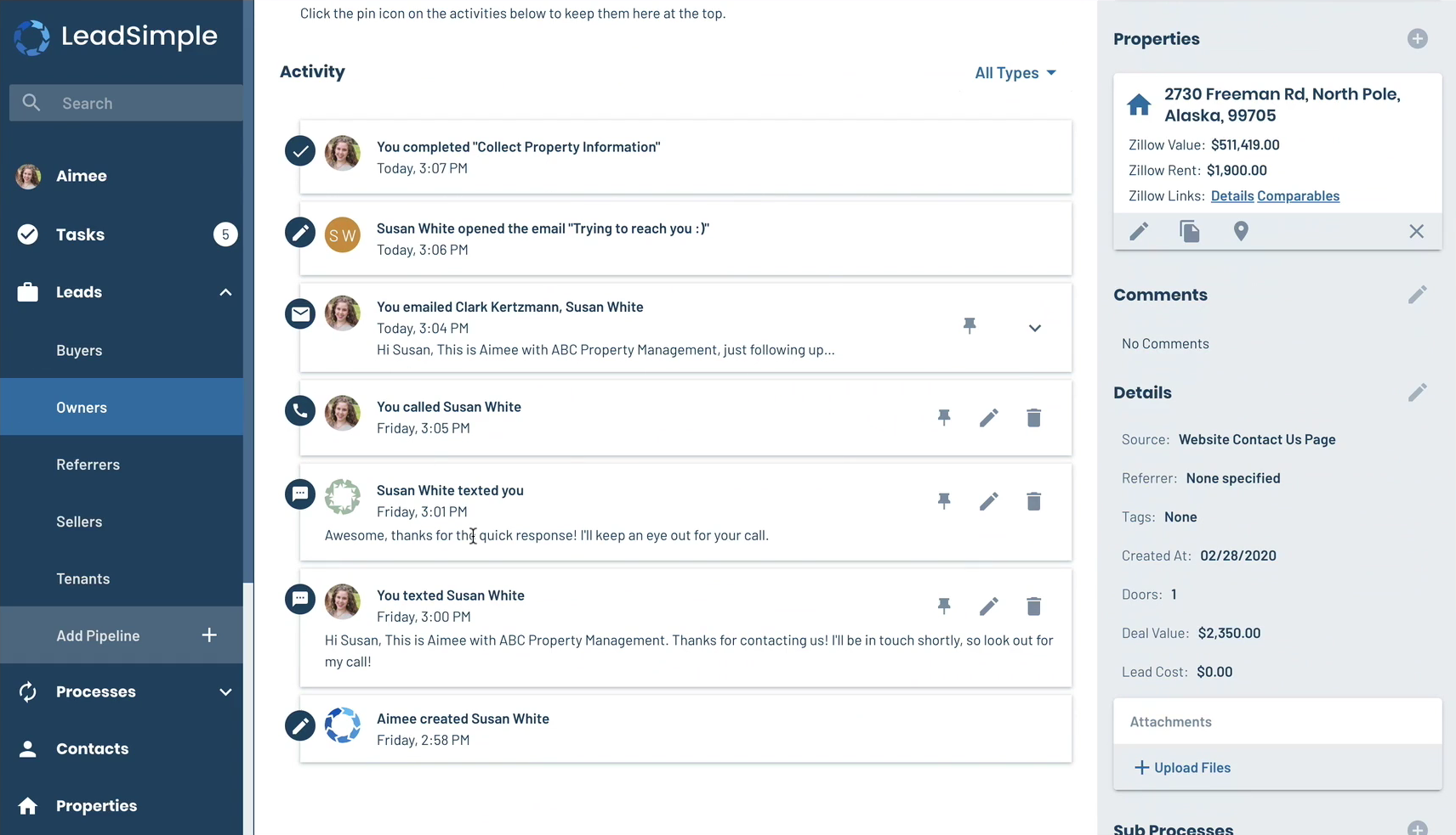 Leadsimple Property Management CRM