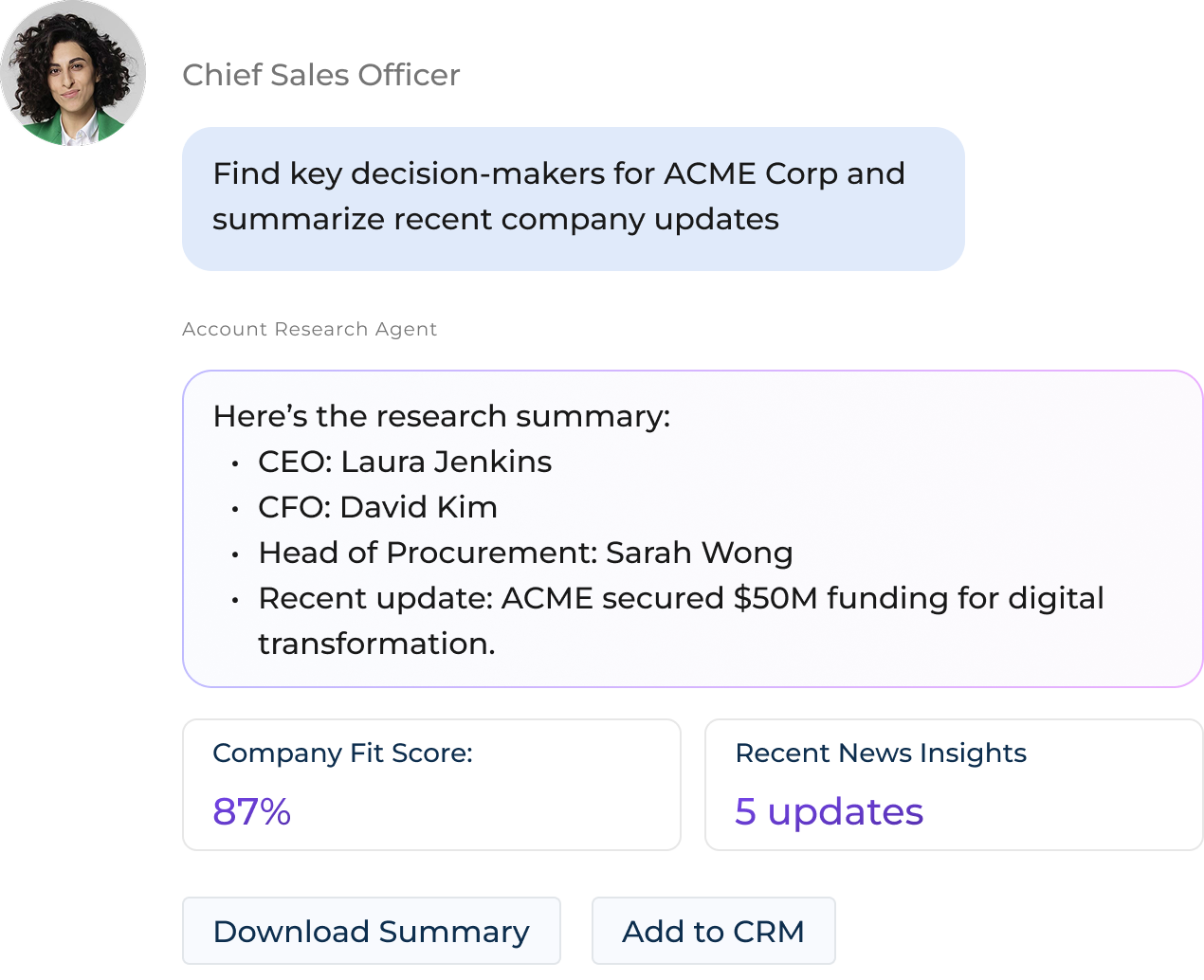 sales account research