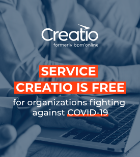 Creatio Offers its Products for Free to Organizations Fighting Against COVID-19