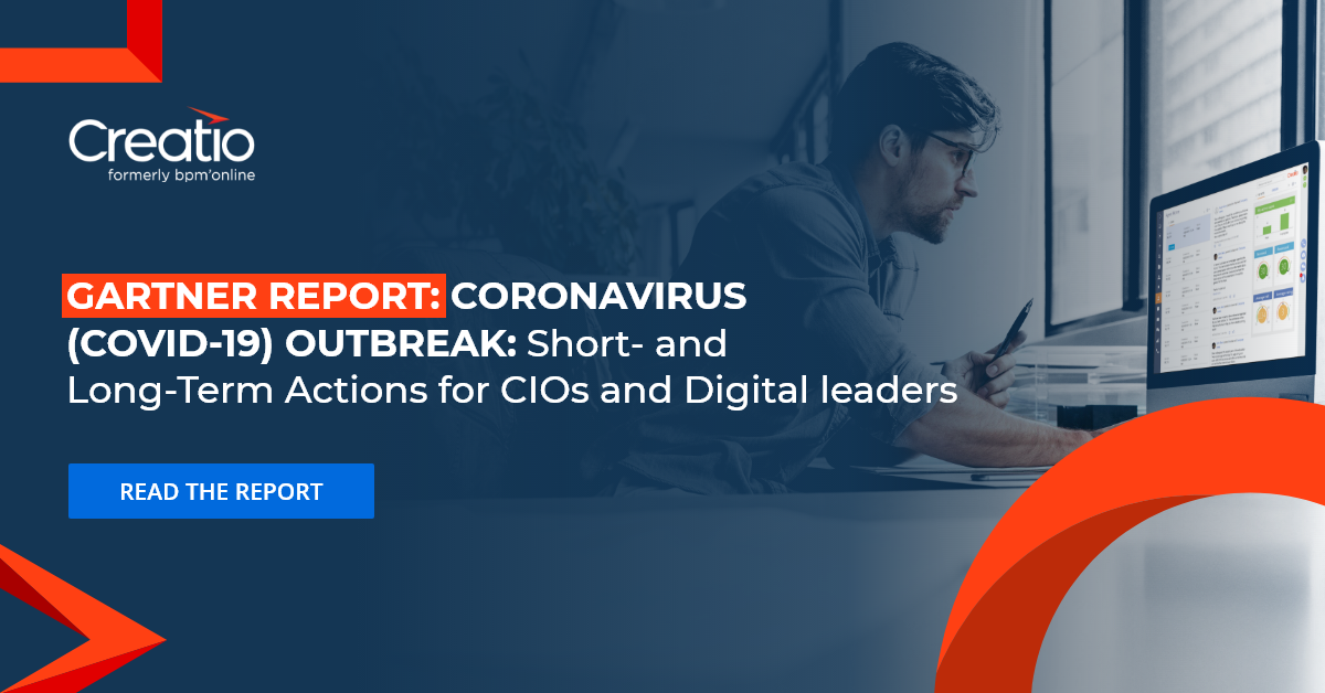 Creatio Offers a Complimentary Copy of Gartner Research “Coronavirus
