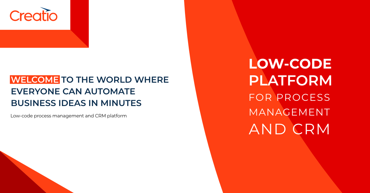 CRM, low-code and process automation | Creatio