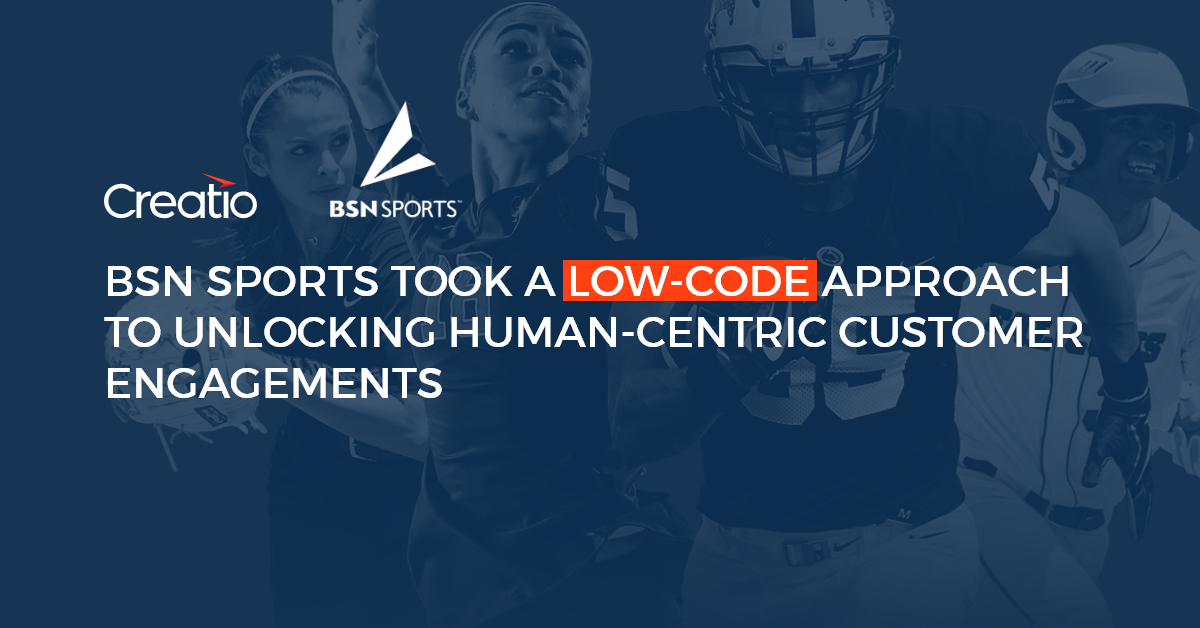 BSN Sports took a lowcode approach to unlocking humancentric customer