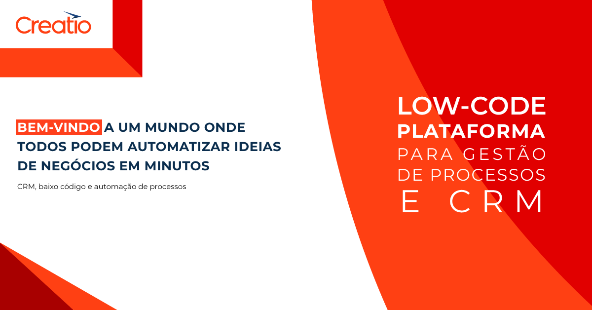 CRM, low-code e automação de processos | Creatio