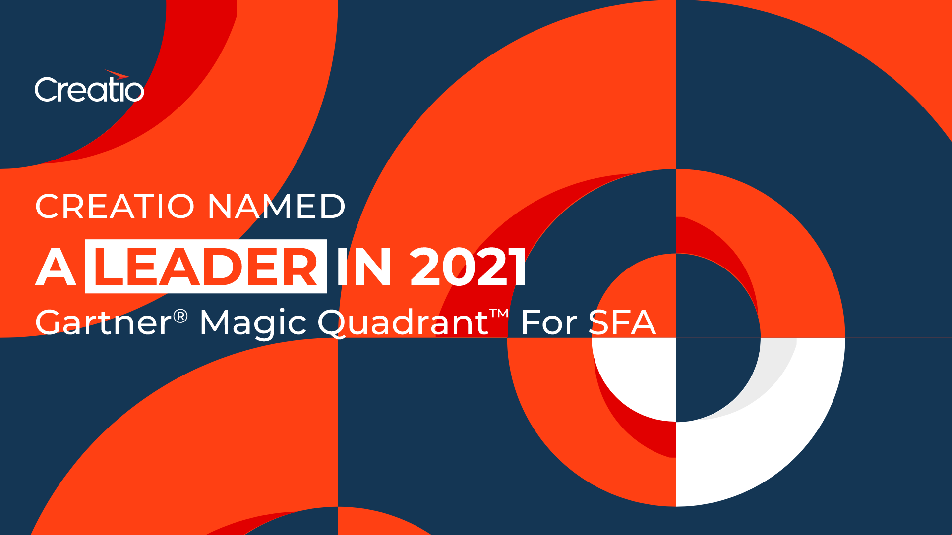 2021 Gartner® Magic Quadrant™ for Sales Force Automation 