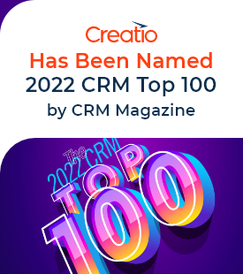 Creatio Has Been Named 2022 CRM Top 100 by CRM Magazine