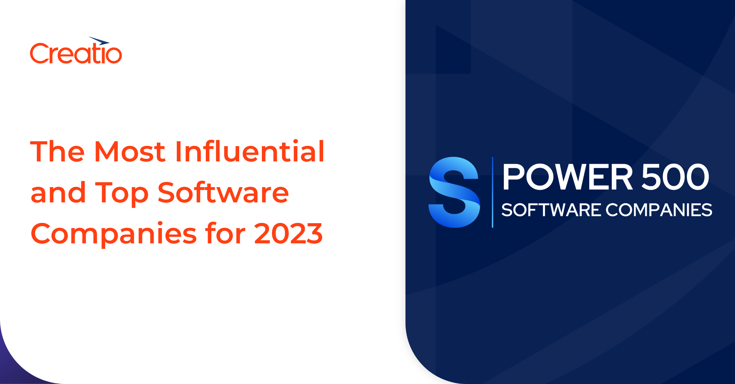 Creatio Ranked Among the Most Influential and Top Software Companies