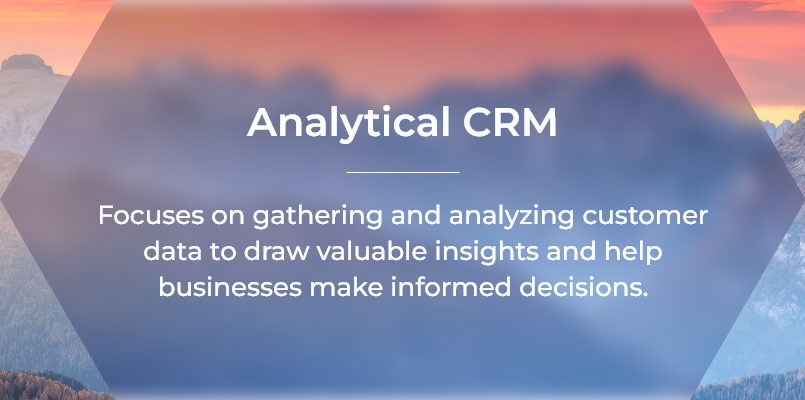 Analytical CRM