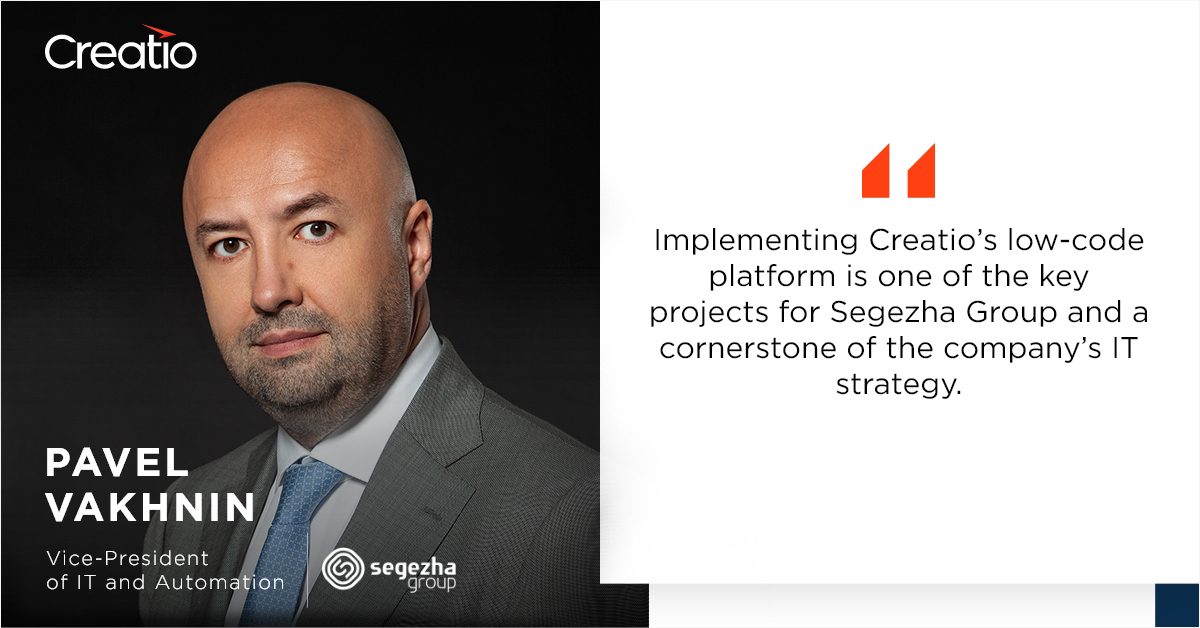 Segezha Group uses Creatio to provide European customers with a cutting-edge user experience