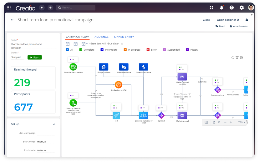 Implement Banking Automation with Creatio