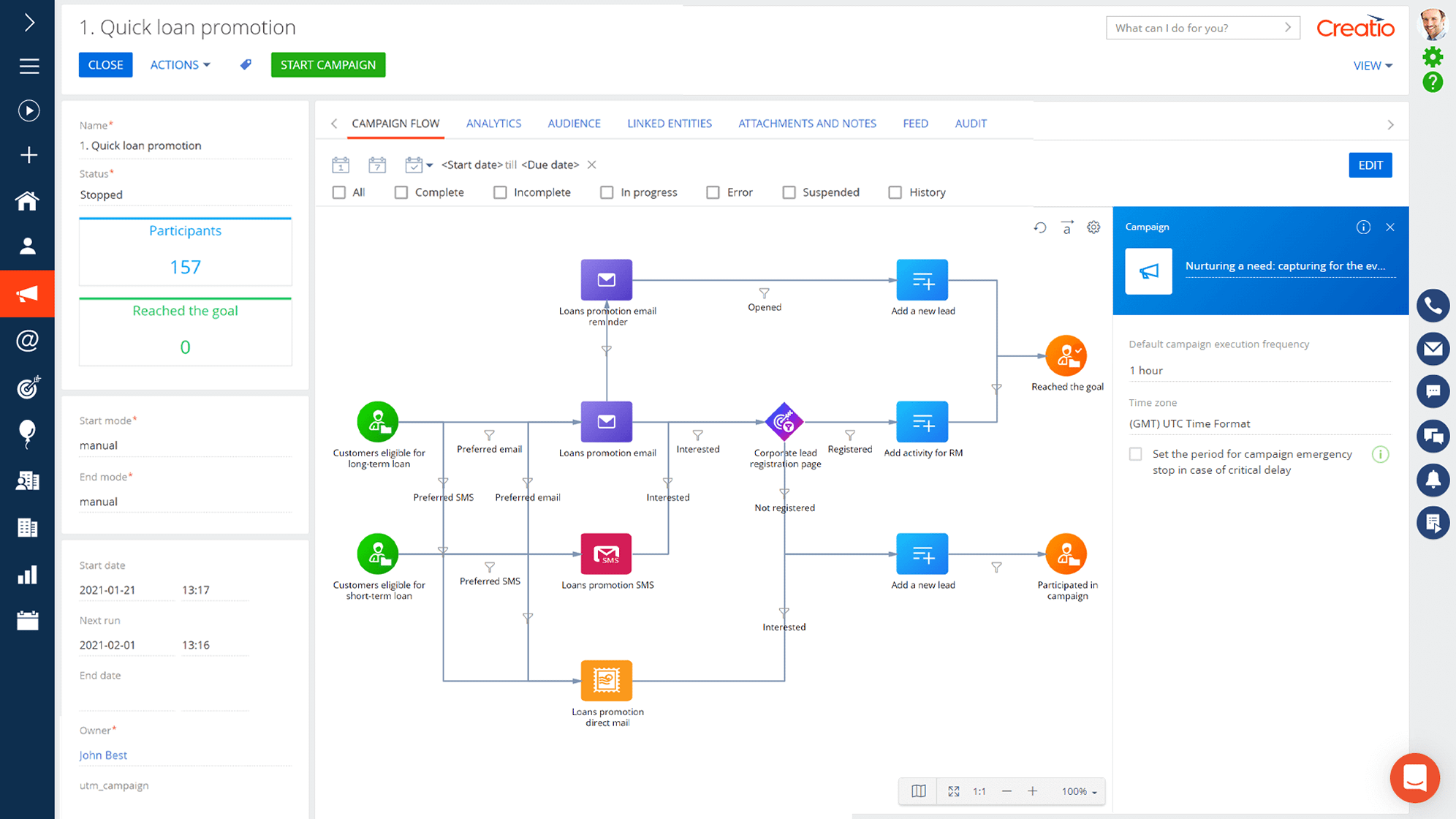 Creatio CRM Software Key Features and Benefits Free Trial