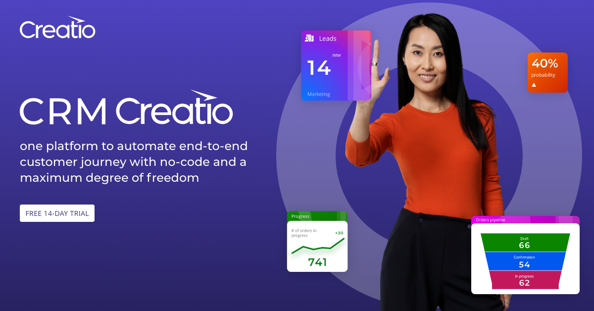 Creatio CRM Software Key Features and Benefits Free Trial