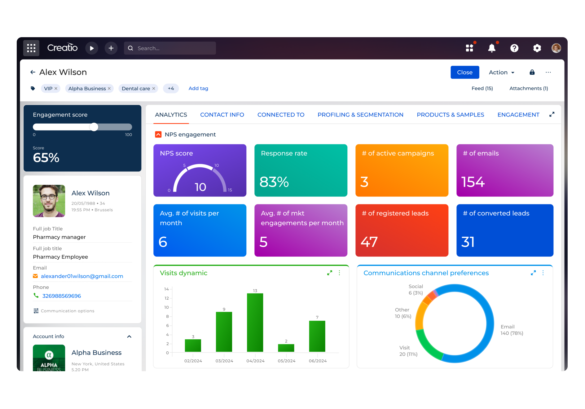 Pharma CRM & Workflow automation software with nocode Creatio