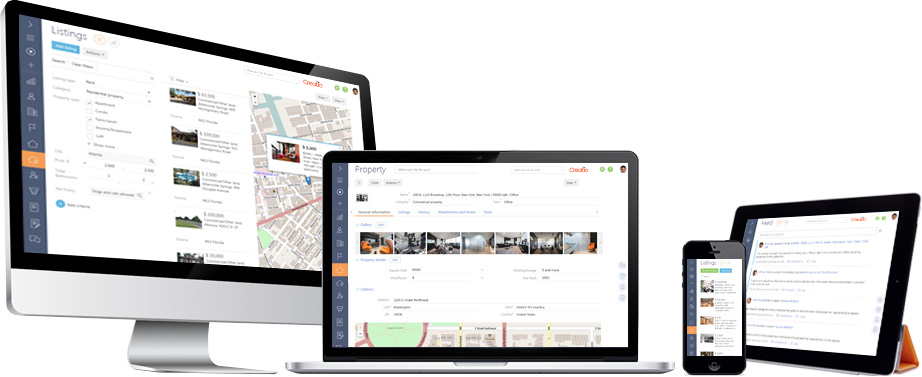 Real estate CRM Creatio on desktop, laptop, phone, tablet Real estate CRM Creatio on desktop, laptop, phone, tablet