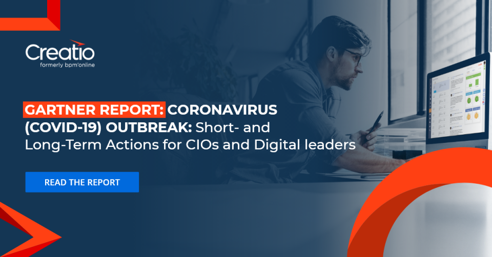 eatio Offers a Complimentary Copy of Gartner Research “Coronavirus (COVID-19) Outbreak: Short- and Long-Term Actions for CIOs 