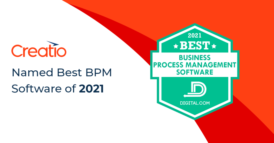 Creatio Named Best Business Process Management Software of 2021 by Digital.com