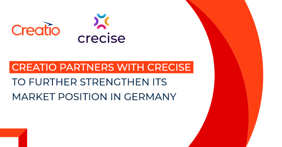 Creatio partners with crecise to further strengthen its market position in Germany