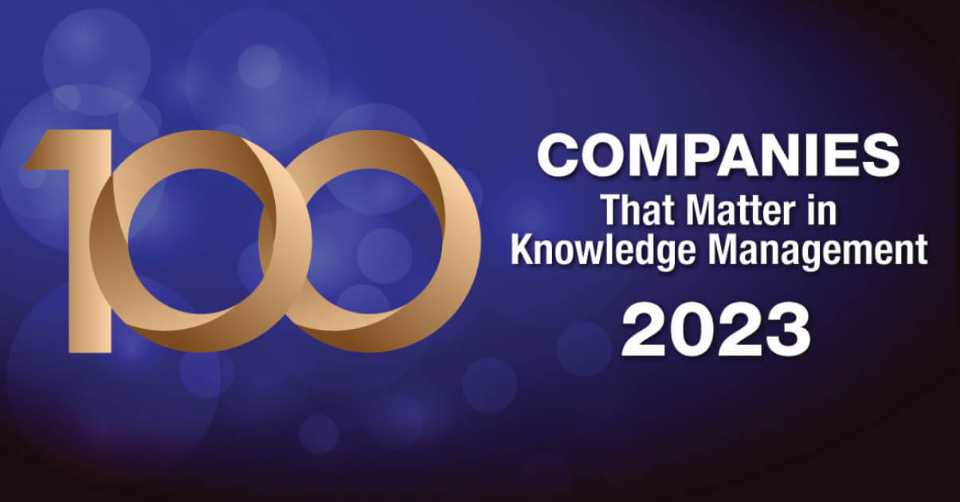 Creatio Named One of 100 Companies that Matter Most in Knowledge Management for 2023 by KMWorld