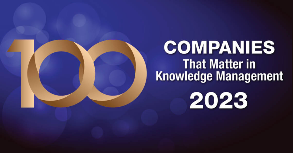 Creatio Named One of 100 Companies that Matter Most in Knowledge Management for 2023 by KMWorld 