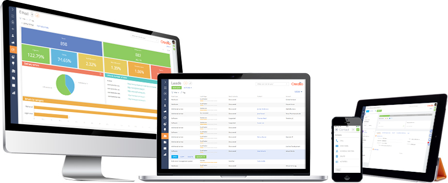 Marketing CRM Creatio supports all types of devices Marketing CRM Creatio supports all types of devices